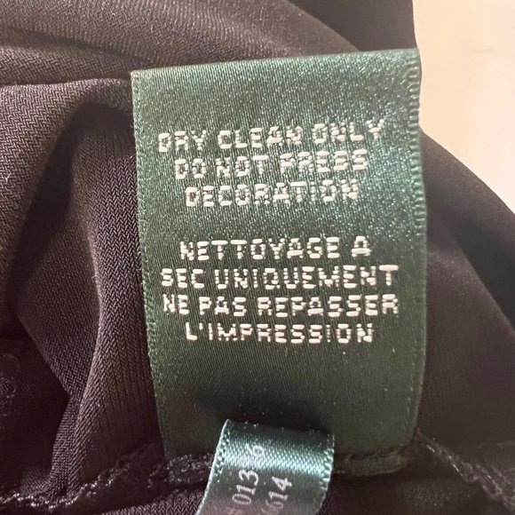 Ralph Lauren Black White Sequin Colorblock Stretch Sheath Dress size 4 - Picture 12 of 13